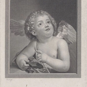 Cupid feeling the point of an arrow, 1790. Creator: Johann Friedrich Bause