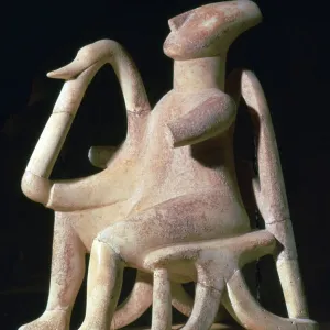 Cycladic harp-player made of marble