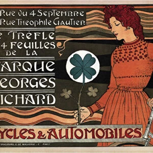 Cycles and cars Georges Richard, 1899. Artist: Grasset, Eugene (1841-1917)