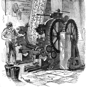 Cylinder printing machine, 1886