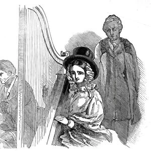 The Cymreigyddion Festival - harpers, 1845. Creator: Unknown
