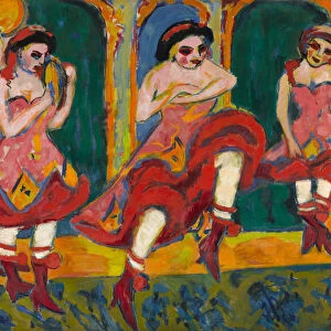 Czardas dancers, 1908-1920. Artist: Kirchner, Ernst Ludwig (1880-1938)
