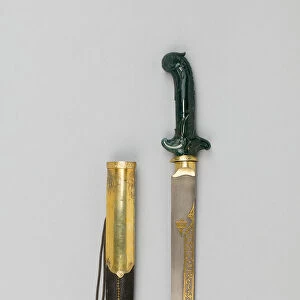 Dagger with Scabbard, Turkey, 18th / 19th century. Creator: Unknown