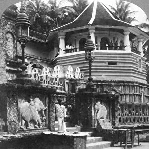Dalada Maligawa, Palace of Buddhas Tooth, Kandy, Sri Lanka, 1902. Artist: Underwood & Underwood