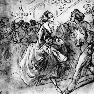 At the Dance, 19th century, (1930). Artist: Constantin Guys