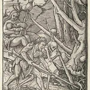 The Dance of Death: Adam Tilling the Earth. Creator: Hans Holbein (German, 1497 / 98-1543)