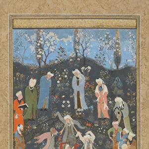 Dancing Dervishes, Folio from a Divan of Hafiz, ca. 1480. Creator: Bihzad