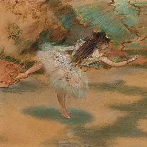 Danseuse sur une pointe (En pointe dancer), ca 1877. Creator: Degas, Edgar (1834-1917)