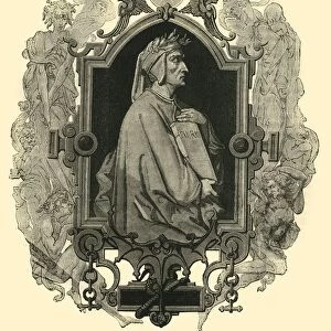 Dante Alighieri, ( c1265 -1321), 1890. Creator: Unknown