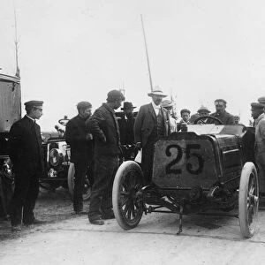Darracq, Barras at 1904 Ostend Speed Trials. Creator: Unknown
