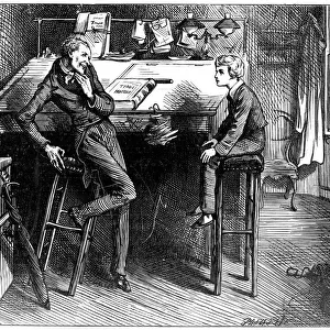 David Copperfield and Uriah Heep, 1912. Artist: Frederick Barnard