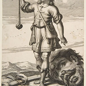 David with the Head of Goliath, 1651. Creator: Abraham Bosse