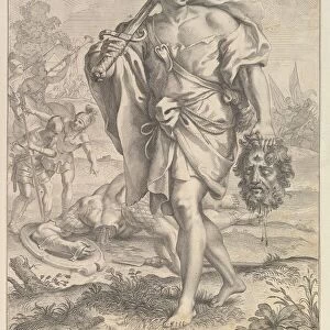 David with the Head of Goliath, 1680-1743. Creator: Robert van Audenaerde
