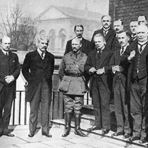 David Lloyd George, British Prime Minister, with some of his colleagues, 1917 (1936)