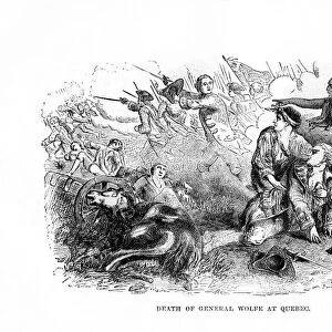The Death of General Wolfe at Quebec, 1759, (1872)