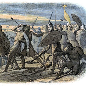 Death of King Harold, Battle of Hastings, 1066 (1864). Artist: James William Edmund Doyle