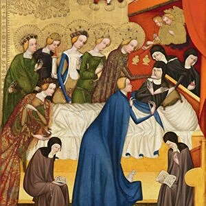 The Death of Saint Clare, c. 1400 / 1410. Creator: Master of Heiligenkreuz
