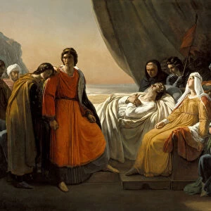 The Death of Saint Louis, c. 1817. Artist: Scheffer, Ary (1795-1858)