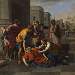 The Death of Sapphira, 1654-1656. Artist: Nicolas Poussin