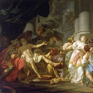 The death of Seneca. Artist: David, Jacques Louis (1748-1825)