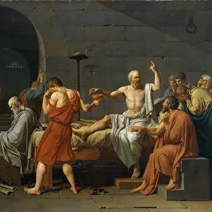 The Death of Socrates, 1787. Artist: David, Jacques Louis (1748-1825)