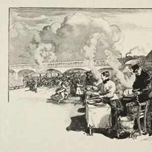 Debarcadere des bateaux-omnibus. Creator: Auguste Louis Lepere (French, 1849-1918)
