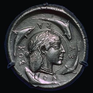 Decadrachm of Syracuse of the fifth century BC