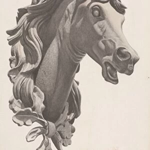 Decorative Horses Head, c. 1938. Creator: Albert Ryder