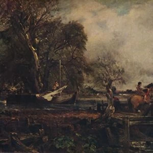 Dedham Lock, or The Leaping Horse, 1825, (1922). Creator: John Constable
