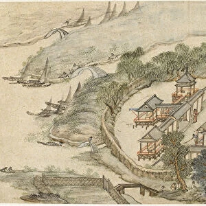 The Five Deer Hermitage, early 17th century. Artist: Li Shida