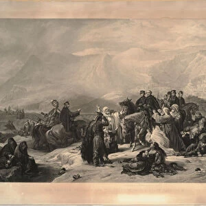 The defence of Kars. Sir Fenwick Williams and the officers of his staff parting with the citizens of Artist: Barker, Thomas Jones (1815-1882)