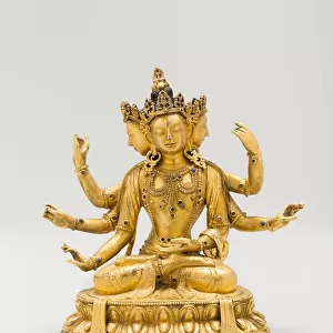 Deity from a Set of Five Pancharaksha Goddesses, Qing dynasty (1644-1911), 19th century