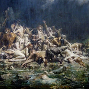 The Deluge. Artist: Comerre, Leon-Francois (1850-1916)