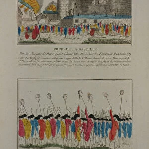 The demolition of the Bastille, July 14, 1789, 1789. Artist: Anonymous