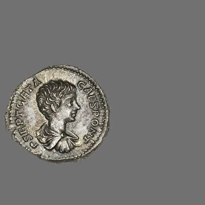 Denarius (Coin) Portraying Emperor Geta, 199-204. Creator: Unknown