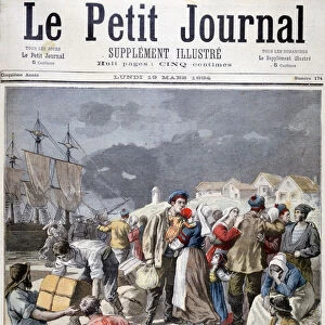 Departure of the Icelandic fishermen, 1894. Artist: Frederic Lix