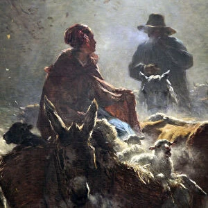 Departure for the Market (Autumn Morning), 1859. Artist: Constant Troyon