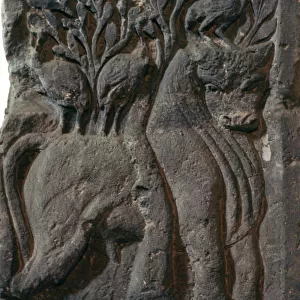Depiction of a Celtic deity, a bull with three cranes, 1st century