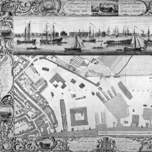 Deptford Docks, London, 1753. Artist
