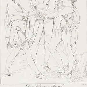 Der Schweizerbund (The Oath on the Rütli), 1806. Creator: Franz Hegi