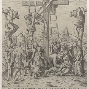 The Descent from the Cross, 1570. Creator: Mario Cartaro