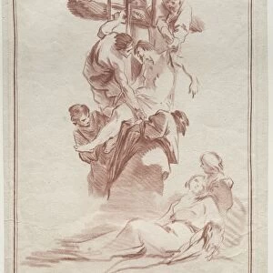 The Descent from the Cross, 1773. Creator: Gilles Demarteau (French, 1722-1776)