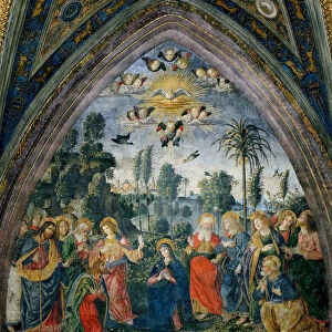 The descent of the Holy Spirit (Pentecost), 1492-1495. Creator: Pinturicchio, Bernardino