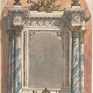 Design for an Altar with a Statue of the Virgin and Child. ca. 1831. Creator: Anon