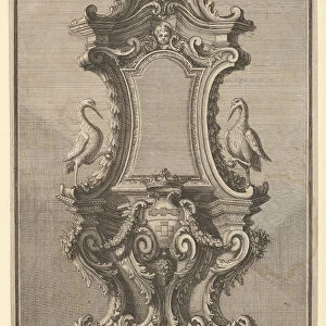 Design for a Clock, from Disegni Diversi, 1714 or 1750. Creator: Giovanni Giardini