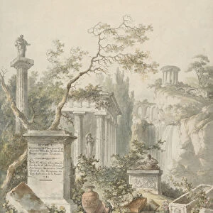 Design for a Frontispiece, 1782. Creator: Claude Louis Chatelet