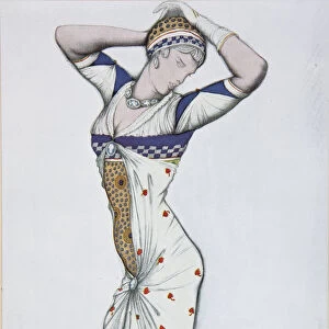 Design of a modern Dress, 1910s. Artist: Bakst, Leon (1866-1924)