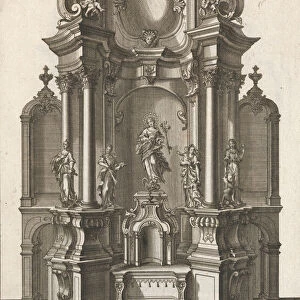 Design for a Monumental Altar, Plate c from Unterschiedliche Neu Inventier