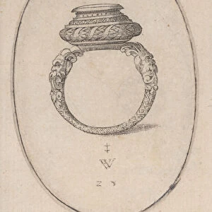 Design for a Ring, Plate 28 from Livre d Aneaux d Orfevrerie, 1561