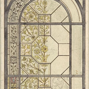 Design for Stained Glass Windows, 19th century. Creator: John Gregory Crace